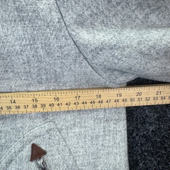 J.Crew Stadium Cloth Nello Gori Wool Blend Hooded Parka Coat Gray Womens 6 - Picture 4 of 7